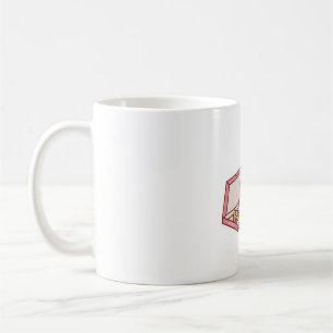 Caneca De Café Cute Pygmy Hippo Adora Comer Pizza