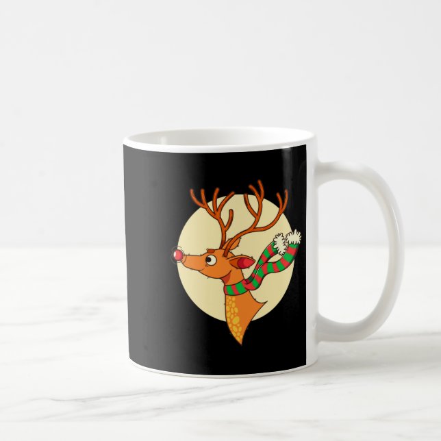 Caneca De Café Cute Reindeer Merry Xmas Merry Christmas Happy New (Direita)