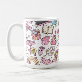 Caneca De Café Cute Retro Back To School Teacher Coffee Tea Mug