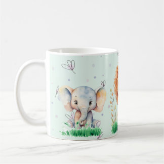 Caneca De Café Cute Safari Animal 11 Oz Mug Para Crianças