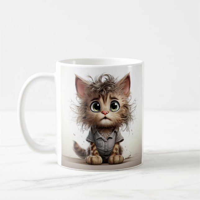 Caneca De Café Cute Sassy Kitten (Esquerda)