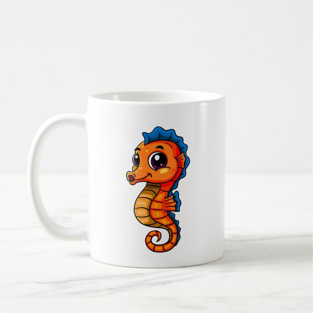 Caneca De Café Cute Seahorse Coffee Mug (Esquerda)
