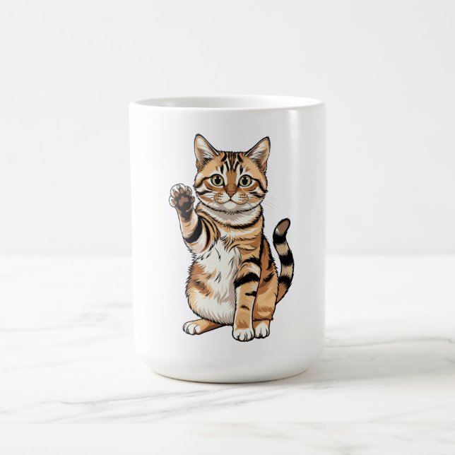 Caneca De Café Cute simple design men cat lover (Centro)