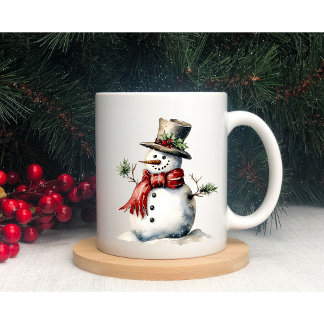 Caneca De Café Cute Snowman Winter Mug
