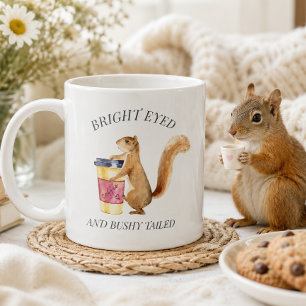 Caneca De Café Cute Squirrel Bright Eyed Bushy