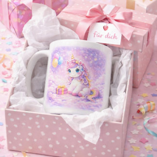 Caneca De Café Cute Unicorn Mug for Birthday Girls             
