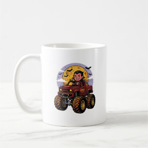Caneca De Café Cute Vampire Monster Truck Camisa de Halloween Des