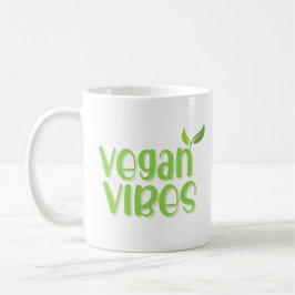 Caneca De Café Cute Vegan Vibes Funny Coffee Mug