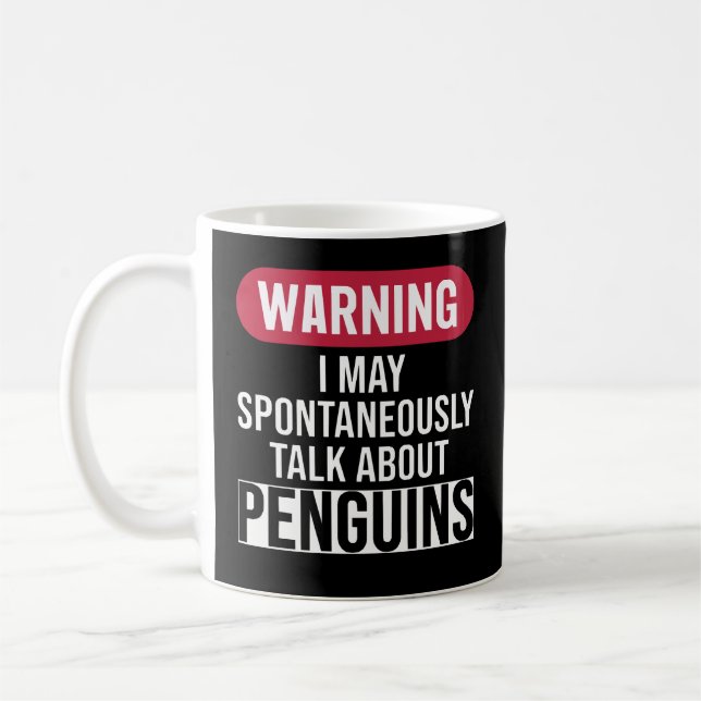 Caneca De Café Cute Warning May Spontaneously Talk About Pancake (Esquerda)