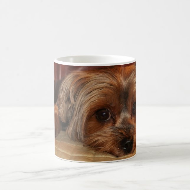 Caneca De Café Cute Yorkie Yorkshire Terrier Mug (Centro)