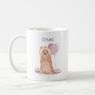 Caneca De Café Cute Yorkshire Terrier Birthday