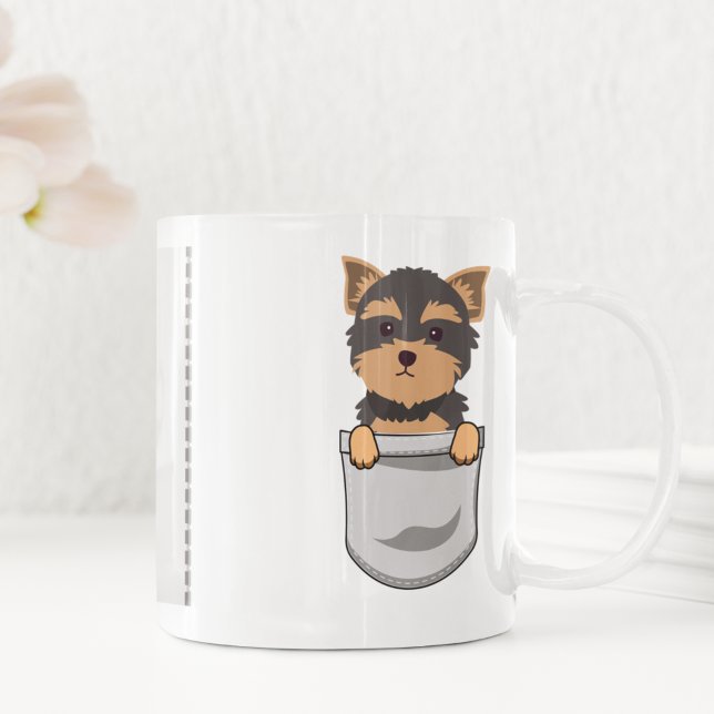 Caneca De Café Cute Yorkshire Terrier for Dog Lover Trainer (Criador carregado)