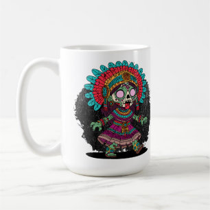 Caneca De Café Cute Zumbi Asteca