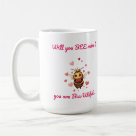 Caneca De Café Cutest will you bee mine valentine's