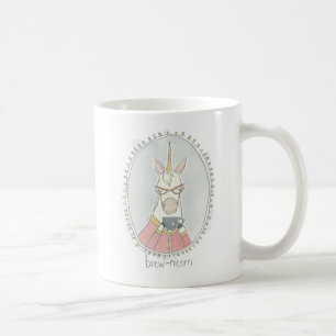 Caneca De Café Cutie cafeinado   Brew Unicorn
