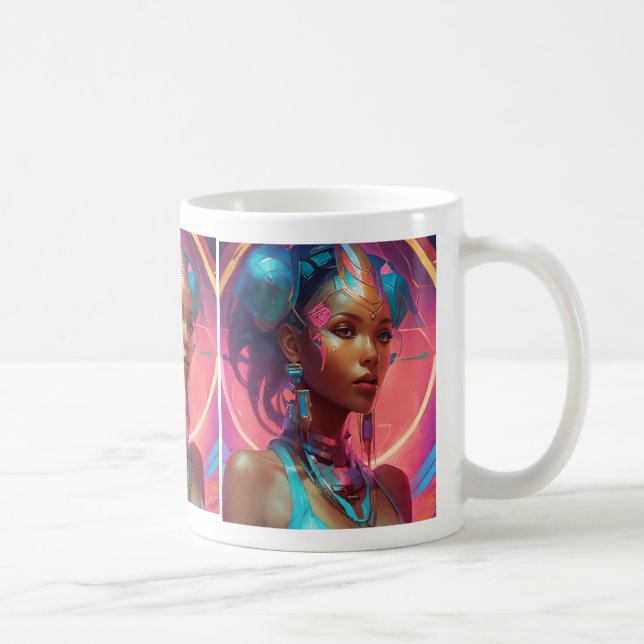 Caneca De Café Cyber Queen (Direita)