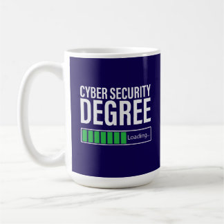 Caneca De Café Cyber Security Degree Loading, specialist 