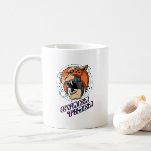 Caneca De Café Cyber Tiger   Clássica #11