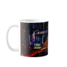 Cyberpunk Sparrow em Neon Cityscape