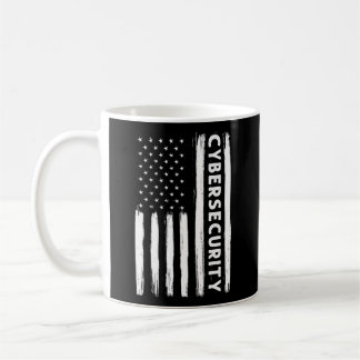 Caneca De Café Cybersecurity American Flag Cyber Security Special