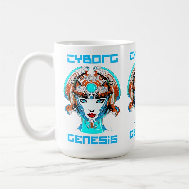 Caneca De Café Cyborg Genesis (Esquerda)
