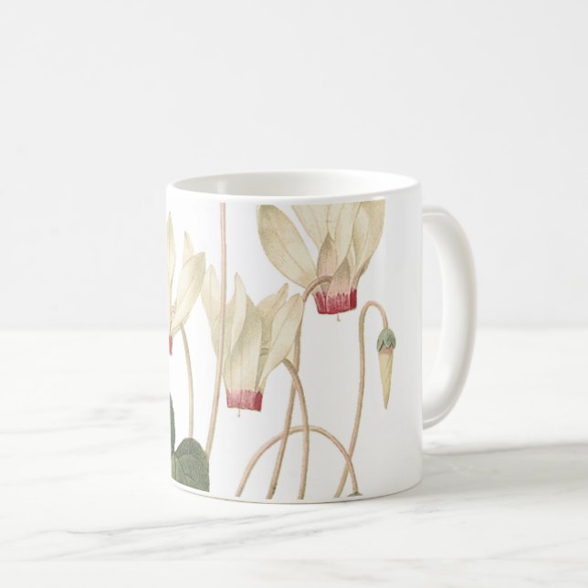 Caneca De Café Cyclamen (Cyclamen sp.), por Redouté (Frente Esquerda)