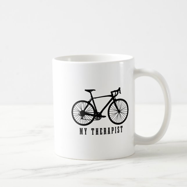 Caneca De Café Cycling My Therast Funny Road Bike  (Direita)