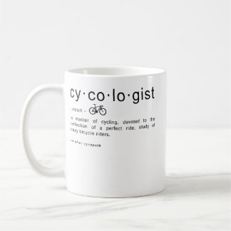 Caneca De Café Cycologist Definição Engraçado Viciado em Ciclismo