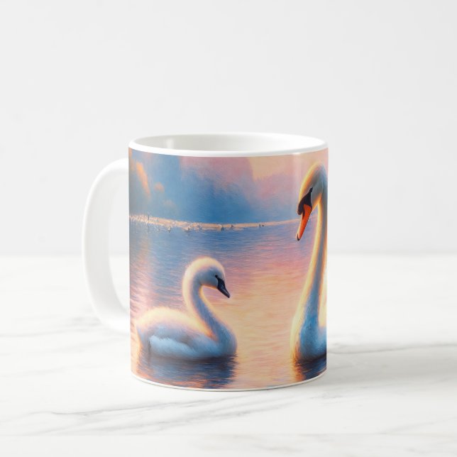 Caneca De Café Cygnet e Swan (Frente Esquerda)