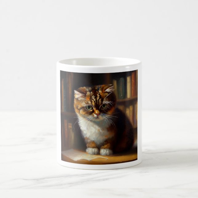 Caneca De Café Cymric Cat (Centro)