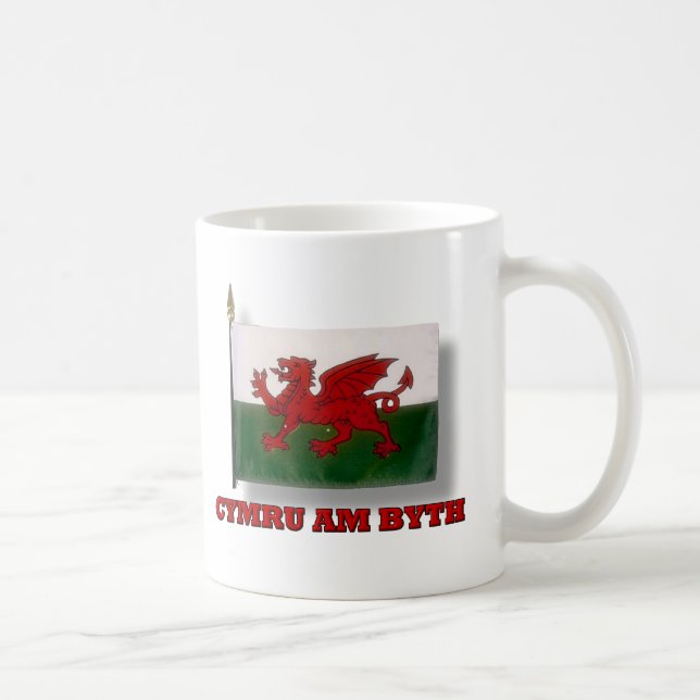 Caneca De Café Cymru Am Byth (Wales para sempre) (Direita)