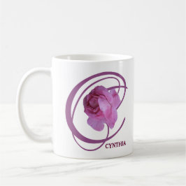 Caneca De Café Cynthia rosa rosa-rosa personalizável