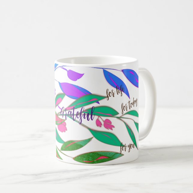 Caneca De Café Cypress Daily Affirmation Coffee Mug (Frente Esquerda)