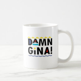 CANECA DE CAFÉ D A M N GINA