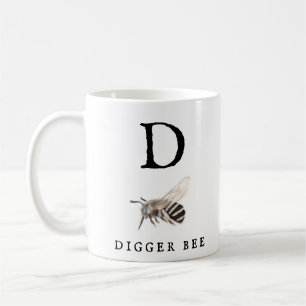 Caneca De Café "D" Digger Bee Coffee Mug