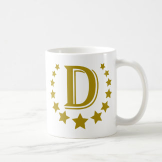 Caneca De Café D-Letra-Estrela-Coroa