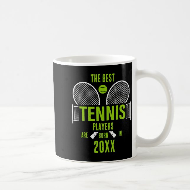 Caneca De Café D Tennis Birth Year Name Birthday  (Direita)