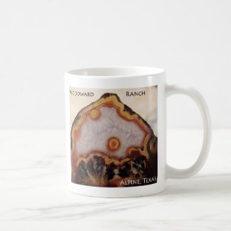 Caneca de café da ágata da pena (Texas)