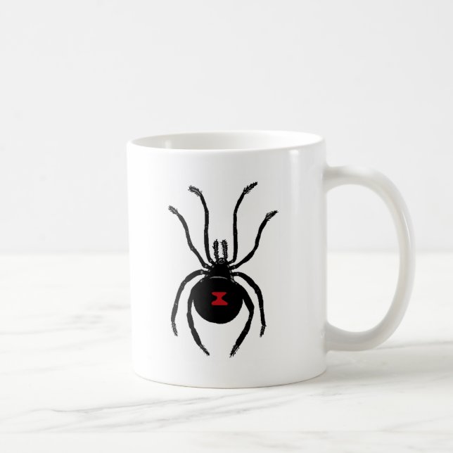 caneca de café da aranha da viúva negra (Direita)