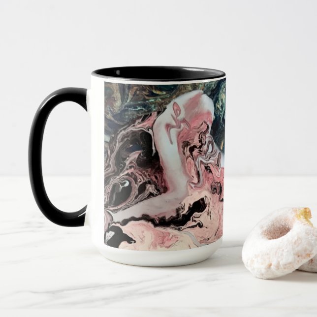 Caneca de café da arte abstracta (Com Donut)