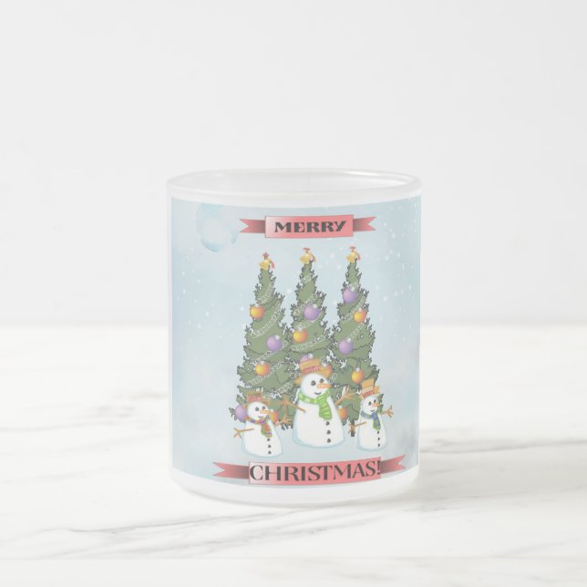 Caneca de café da árvore de Natal dos bonecos de (Centro)
