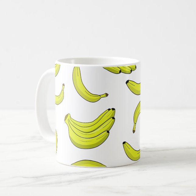 Caneca de café da banana (Frente Esquerda)