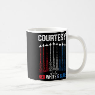 Caneca De Café Da Bandeira Americana Vermelha Branca Azul Jatos d