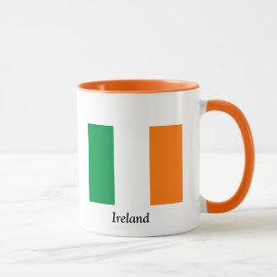 Caneca de café da bandeira da Irlanda