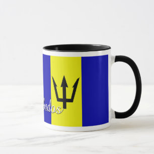 Caneca de café da bandeira de Barbados