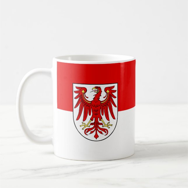 Caneca de café da bandeira de Brandemburgo (Esquerda)