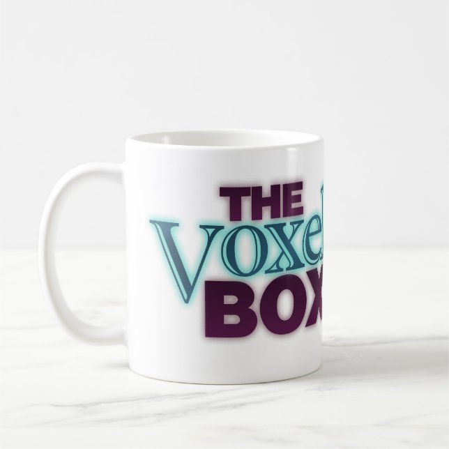 Caneca de café da caixa de Voxel (Esquerda)