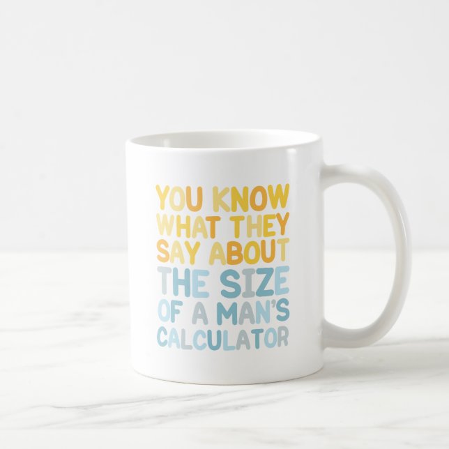 Caneca de café da calculadora de um homem (Direita)