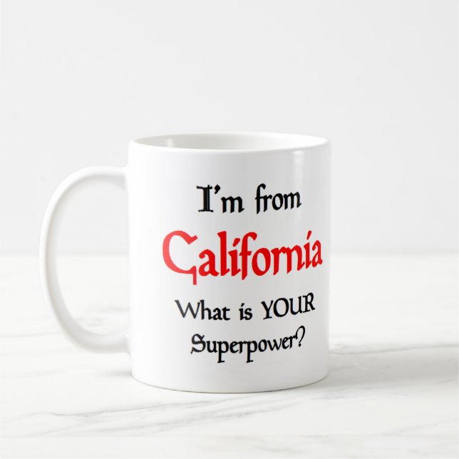 caneca de café da Califórnia (Esquerda)