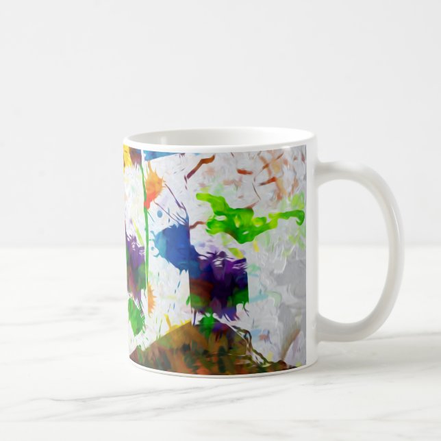 Caneca De Café Da "caneca das árvores da fantasia natureza" (Direita)
